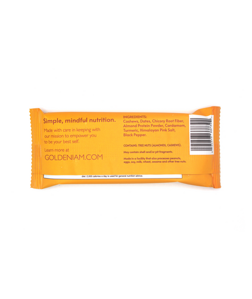 Golden Cashew Turmeric Cardamom bars - Box of 12