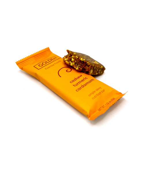Golden Cashew Turmeric Cardamom bars - Box of 12